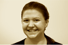 Alissa Kadlec, spielt Helene Zwiebel, junges Mädchen